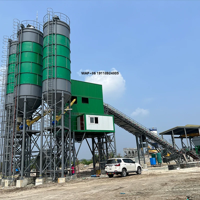 Planta de Concreto Móvel para Venda no Chile: Preço de Venda de Planta de Concreto de Dosagem Úmida (Wet Batch)