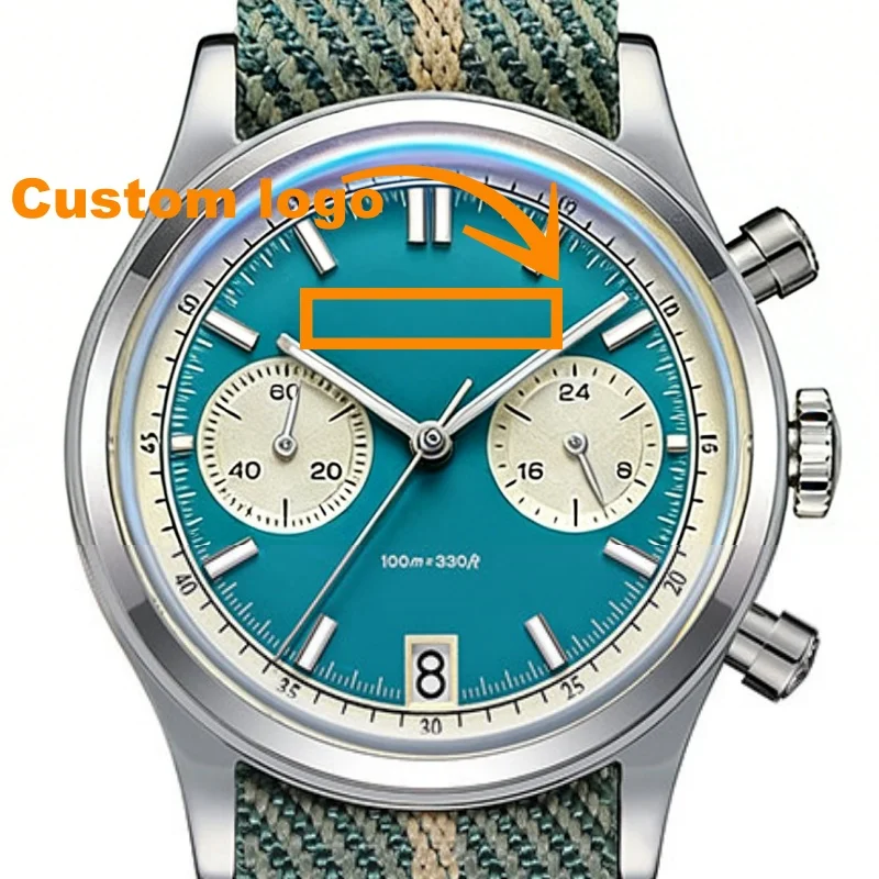 

ADDIESDIVE AD2095 Man‘s Chronograph Watch BGW9 Super Luminous 10Bar Waterproof Custom logo VK64 Quartz Steel Wristwatch