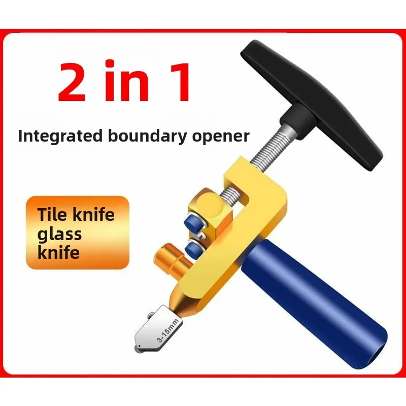 

Professional 2In1 Ceramic And Glass Tile Opener Cutter Portable Construction Hand Tool Diamond Glass Cutter Set For Tile Cutting