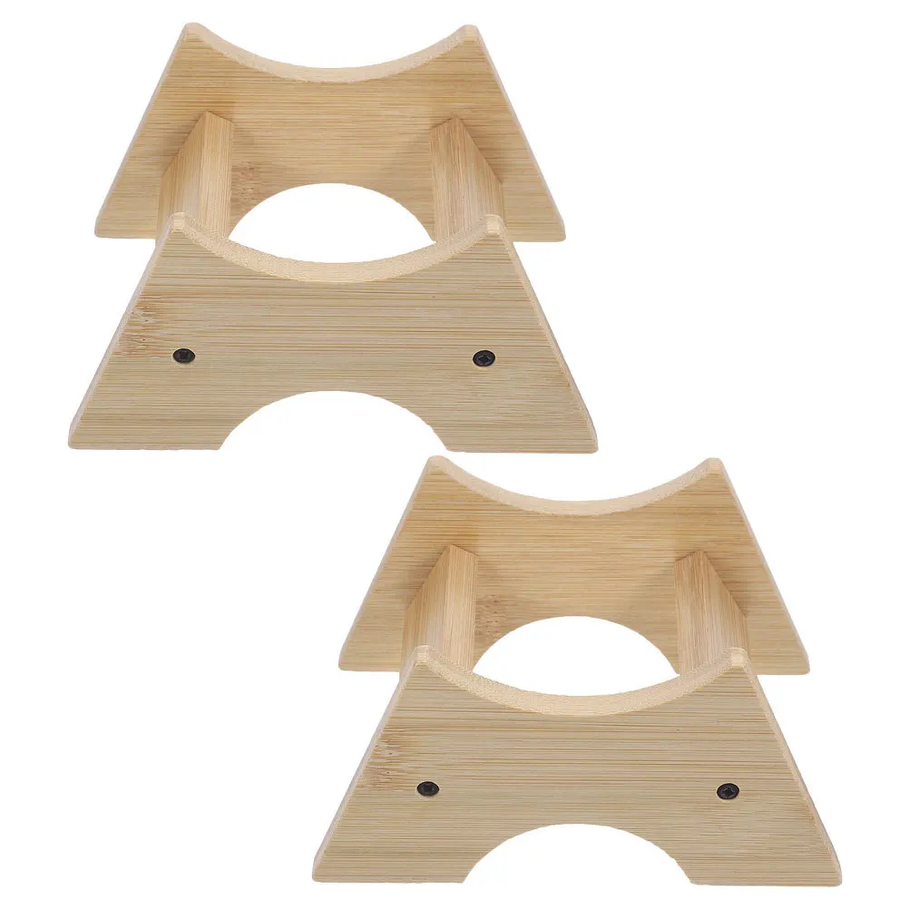 

2Pcs Beverage Dispenser Stand Wood Barrel Base Whiskey Jar Holder Stable Support Wine Bucket Rack Bottle Rack Water Jug Holder