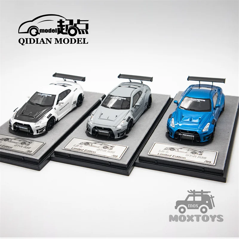 Qidian Model 1:64 GT-R R35 LB Limited999 Resin Model Car