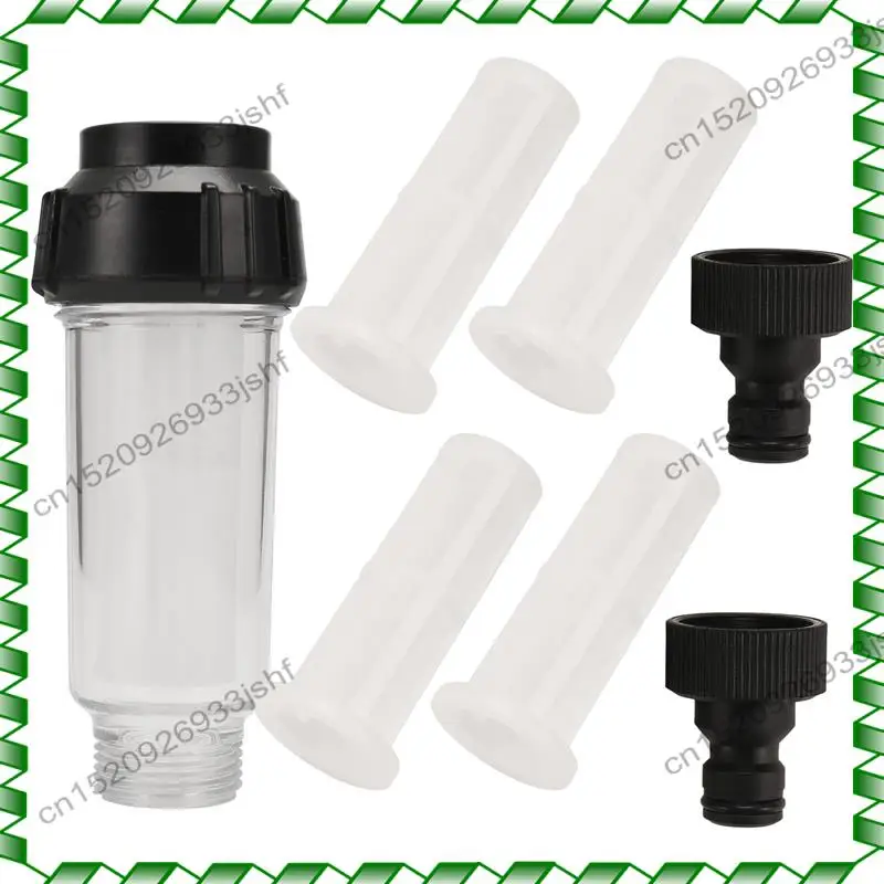 -خرطوم حديقة فلتر المياه من BOFF، مجموعة فلاتر المياه المسبقة 3/4 بوصة مع 5 إدراجات فلتر + 2 محولات سريعة