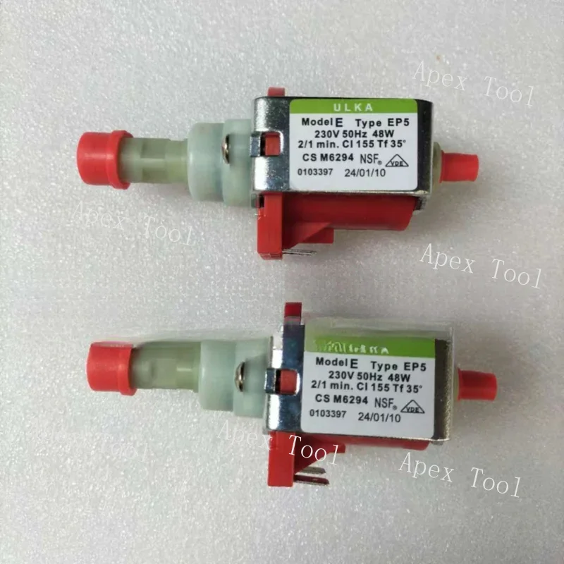 

2PCS ULKA EP5FM/SP 48W 230V 50Hz Coffee Machine / Esspresso Machine Solenoid Vibratory Water Pump for DeLonghi