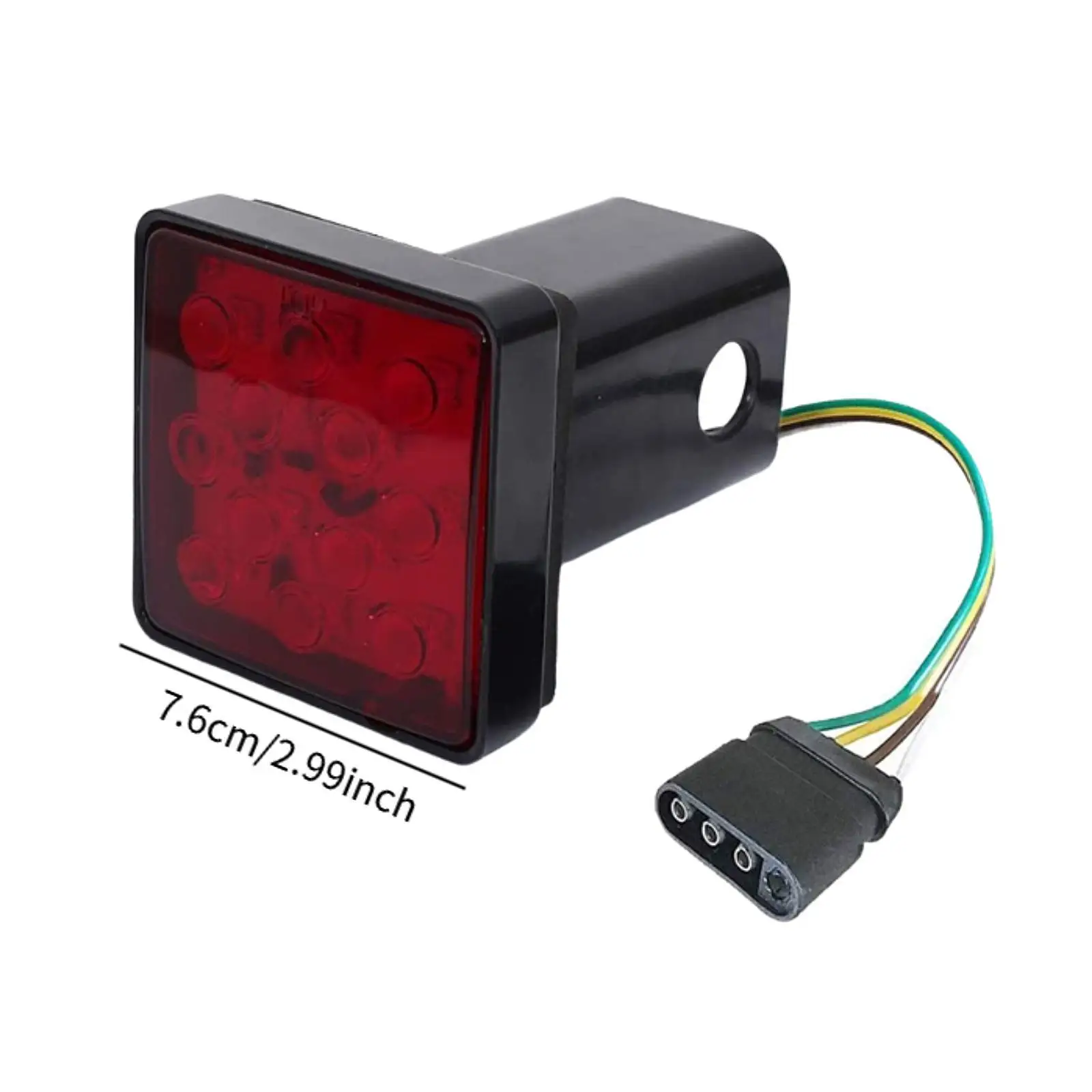 ضوء خلفي للمقطورة LED 12 فولت مقاوم للماء مربع الفرامل الذيل مصباح يستبدل مباشرة لملحقات المقطورة