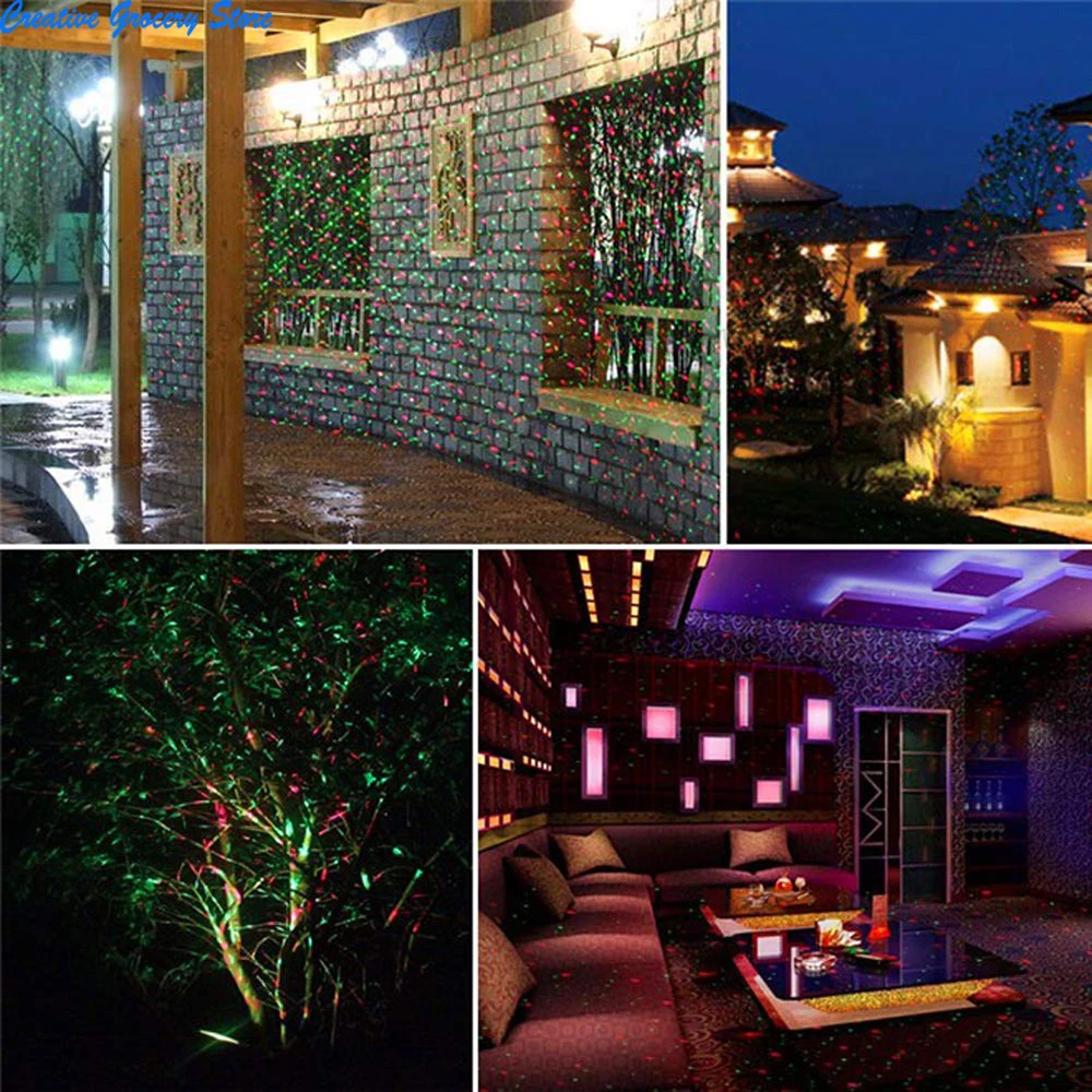 LED المشهد ضوء المرحلة حديقة ستار كشاف ضوء في الهواء الطلق مقاوم للماء R & G اليراع الأضواء لساحة الحديقة عطلة الديكور