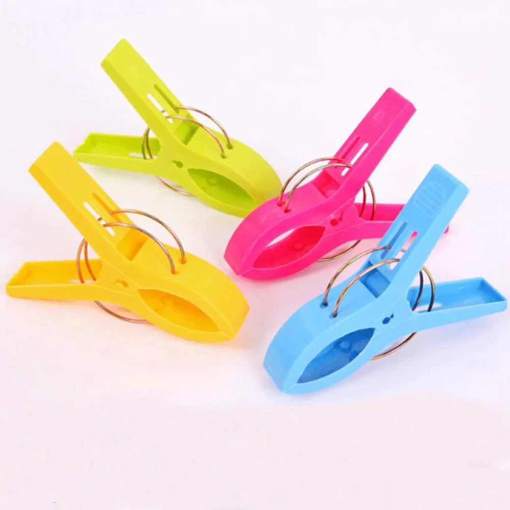 4/8/20/30Pcs Beach Towel Clips Plastic Quilt Pegs for Laundry Sunbed Lounger Clothes Pegs Home Bathroom Organization