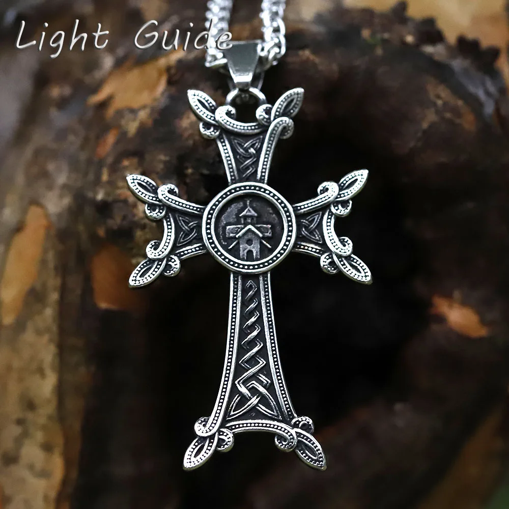 2022 NEW 2022 New Fashion Stainless Steel Viking Valknut Celtic Cross Pendant For Men High Quality Jewelry DropShipping