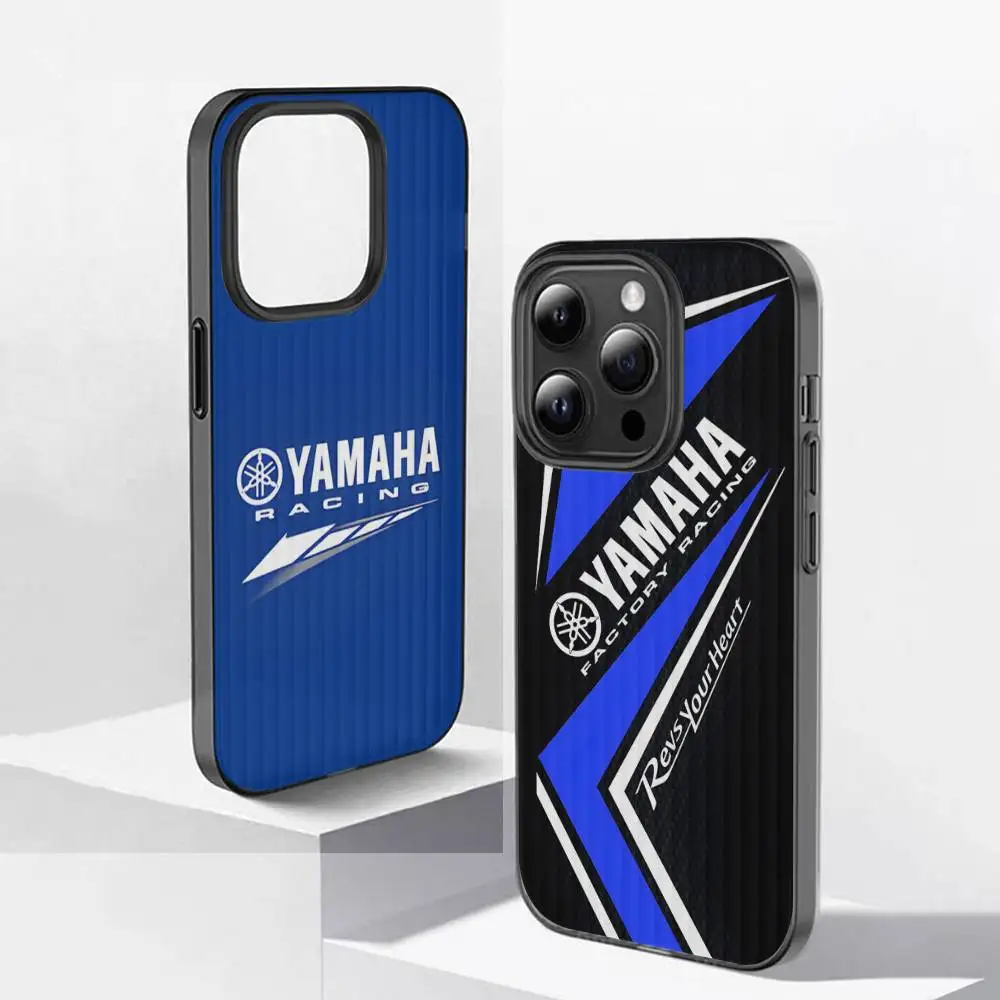 دراجة نارية Y-YamAha-ES جراب هاتف آيفون 17 16 15 14 زائد 13 12 11 برو ماكس برو موجة المموج غطاء #5