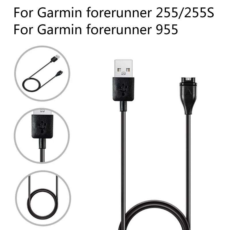 USB Charging Cord Charger Line Wire for Garmin forerunner 955/255/255S Vivoactive 3 4 4S/ Fenix 5 5S 5X 6 6S 6X / Venu 2 2S Sq