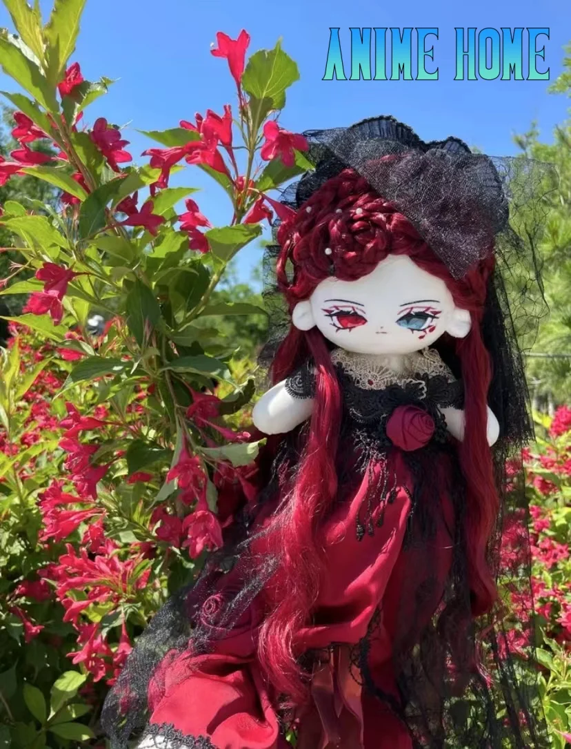 

Plushie Vampire Demon Red Hair 35cm Doll Toy Plush Body Cosplay Original Gift X Cute Lovely