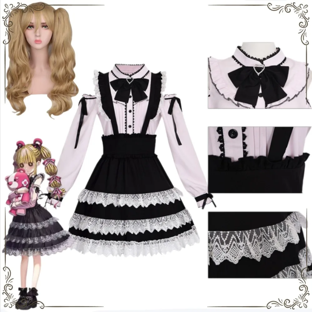 

Identity V Little Girl TGS25 Cosplay Costume Black White Lace Lolita Dress Set Women Game Comic Con Stage Performance Outfit