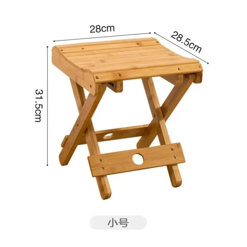 

Phyllostachys Pubescens складной табурет портативный бытовой стул из цельного дерева для рыбалки на открытом воздухе маленькая скамейка маленький табурет квадратные табуретки