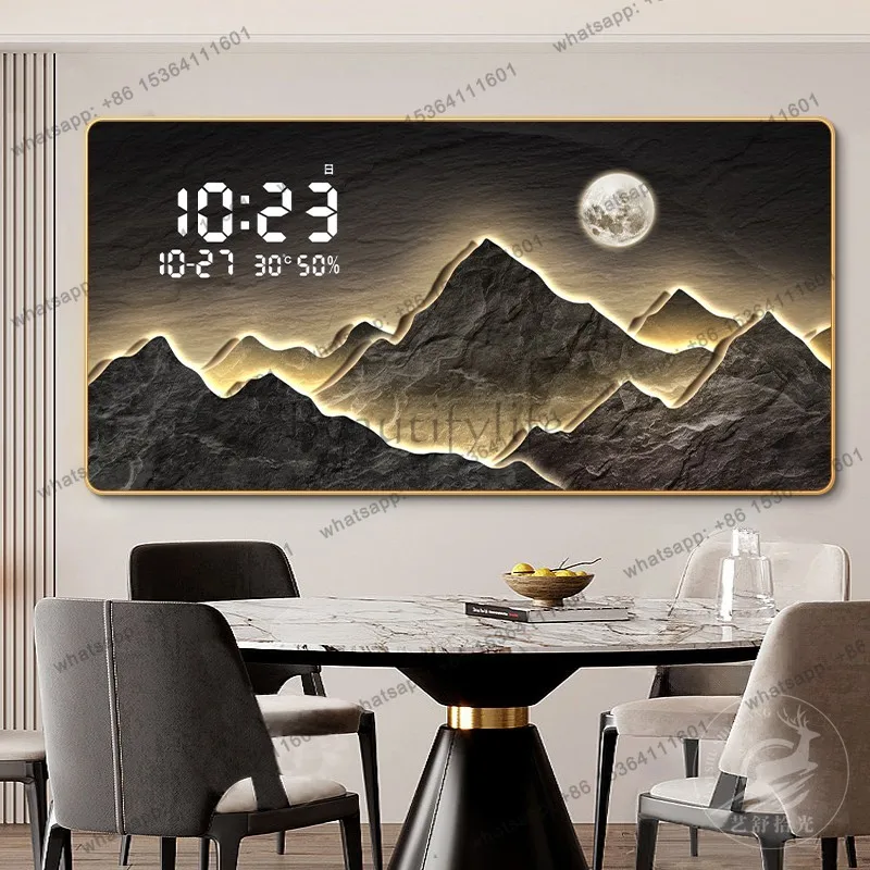 Modern Bedrooms Wall Clocks Interior Luxury Living Room Restaurant Wall Watch Design Silent Relogio