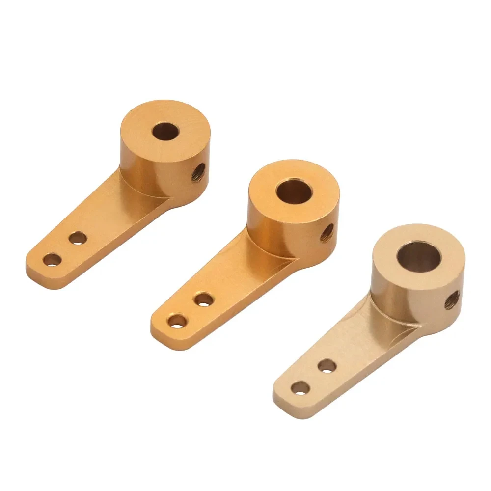 アルミステアリングサーボアームホーン シングル/デュアルアーム 3.1/4.1/5.1mm RCカー/ボート用 Futaba HSP HPI Wltoys Himoto Axial対応