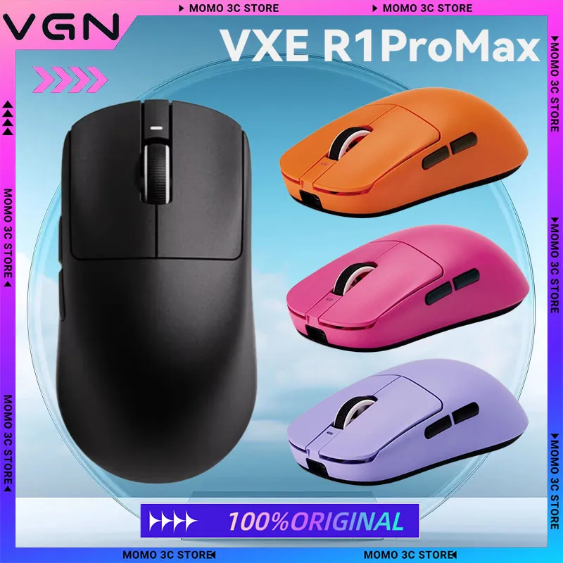 

Игровая мышь Vgn VXE Dragonfly R1 Pro Max, беспроводной датчик PAW3395, Nordic 52840, 4 кГц, FPS, низкая задержка, умная скорость, аксессуары для ПК X