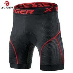 Pantaloncini da ciclismo da uomo X-TIGER maglia traspirante biancheria intima da ciclismo Pad in Gel pantaloncini da bici MTB antiurto dropshipping biancheria intima da bicicletta