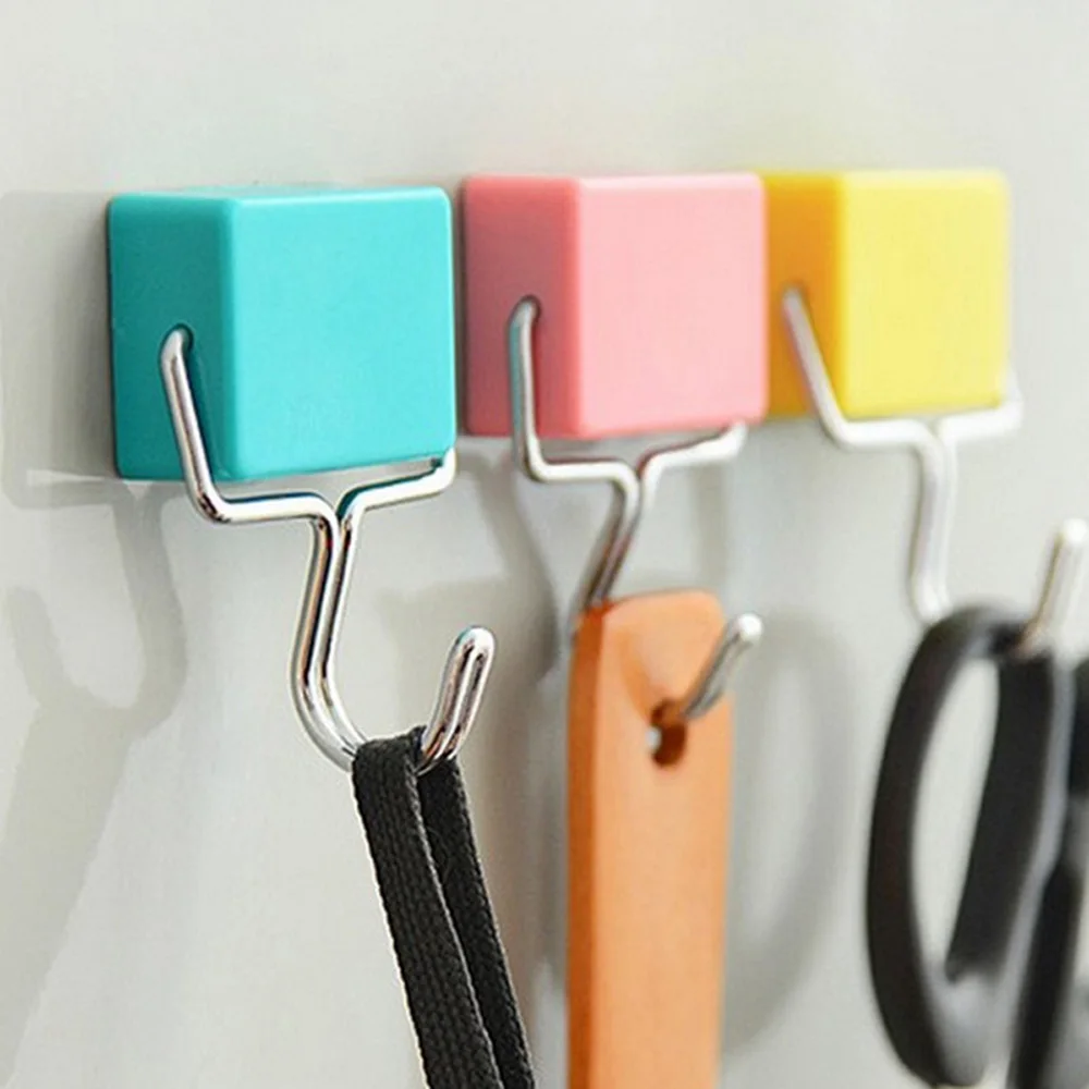 

Kitchen Durable Toliet Clothes Towel Key Self Adhesive Key Holder Wall Hook Storage Rack Hanger