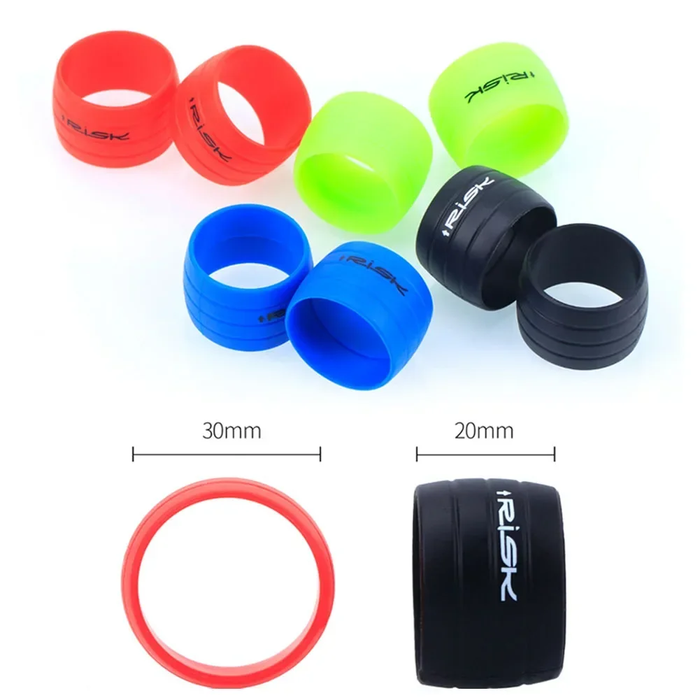 2 PCS Road Bike Handlebar Tape Plugs Anti-Skip Rubber Silicone Plug Bicycle Handlebar End Bar Tape Fixed Ring Waterproof Wear