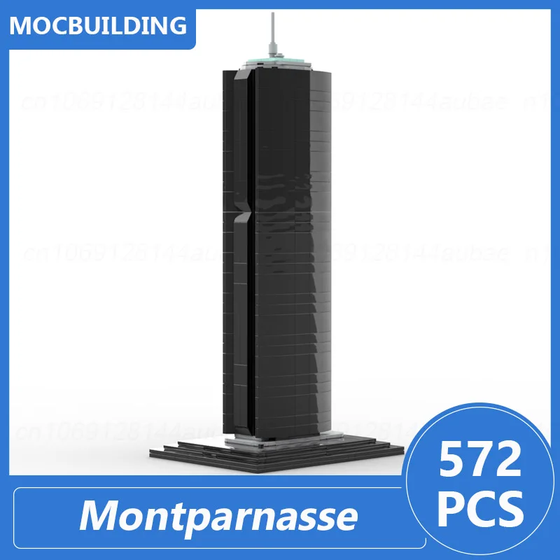 Architecture Montparnasse Model Moc Building Blocks Diy Assemble Bricks Display Collection Educational Creative Toys Gift 572PCS