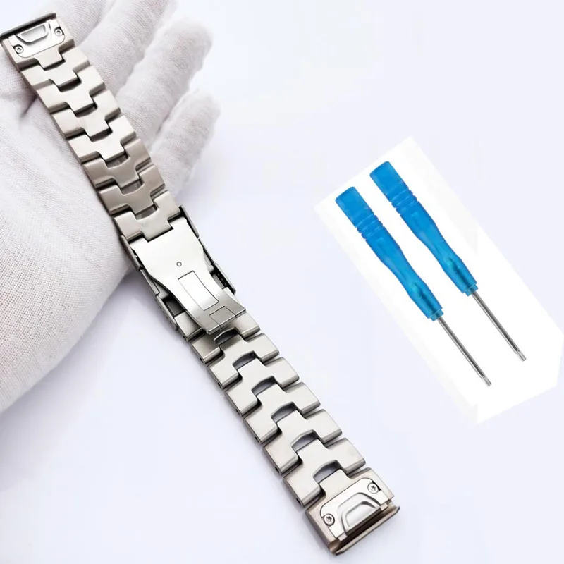 High Quality Steel Watchband for Garmin Fenix 7Pro 7X Instinct Fenix8 Stainless Steel Strap Bracelet Metal Watch Chain 22mm 26mm