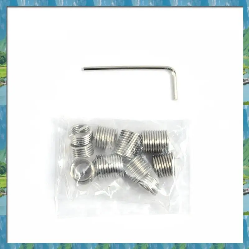 

The New 15-Piece Set Of Thread Sleeve Screw Hole Thread Repair Slide Screw Repair Hole Auto Repair Slide Tool Set M10X1.5