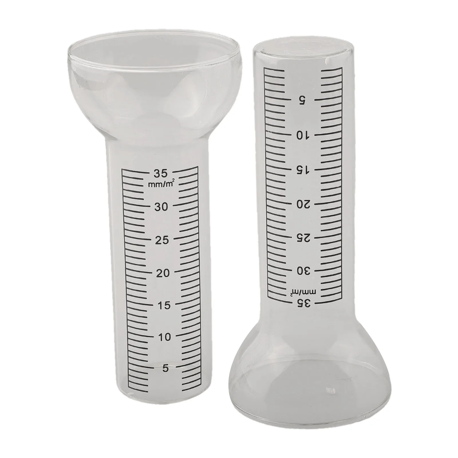 Replacement Weatherproof Glass Tube For Rain Gauge With 35mm Scale, Outdoor Precipitation Rainwater Measurement Tools