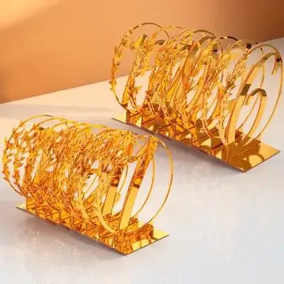 

15Pcs Restaurant Table Numbers Wear Resistance Modern Look for Business Events Weddings Reserved Table Signs Wedding Supplies