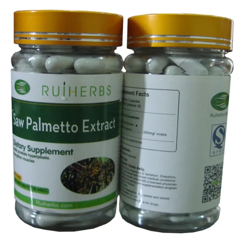 1Bottle 90pcs Saw Palmetto Berry Extract Capsule