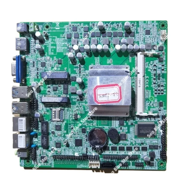 EITX-7380 Dual Network Interface Card Main Board I5 6200u Interface Complete DDR3 Msata Used Disassembly Main Board