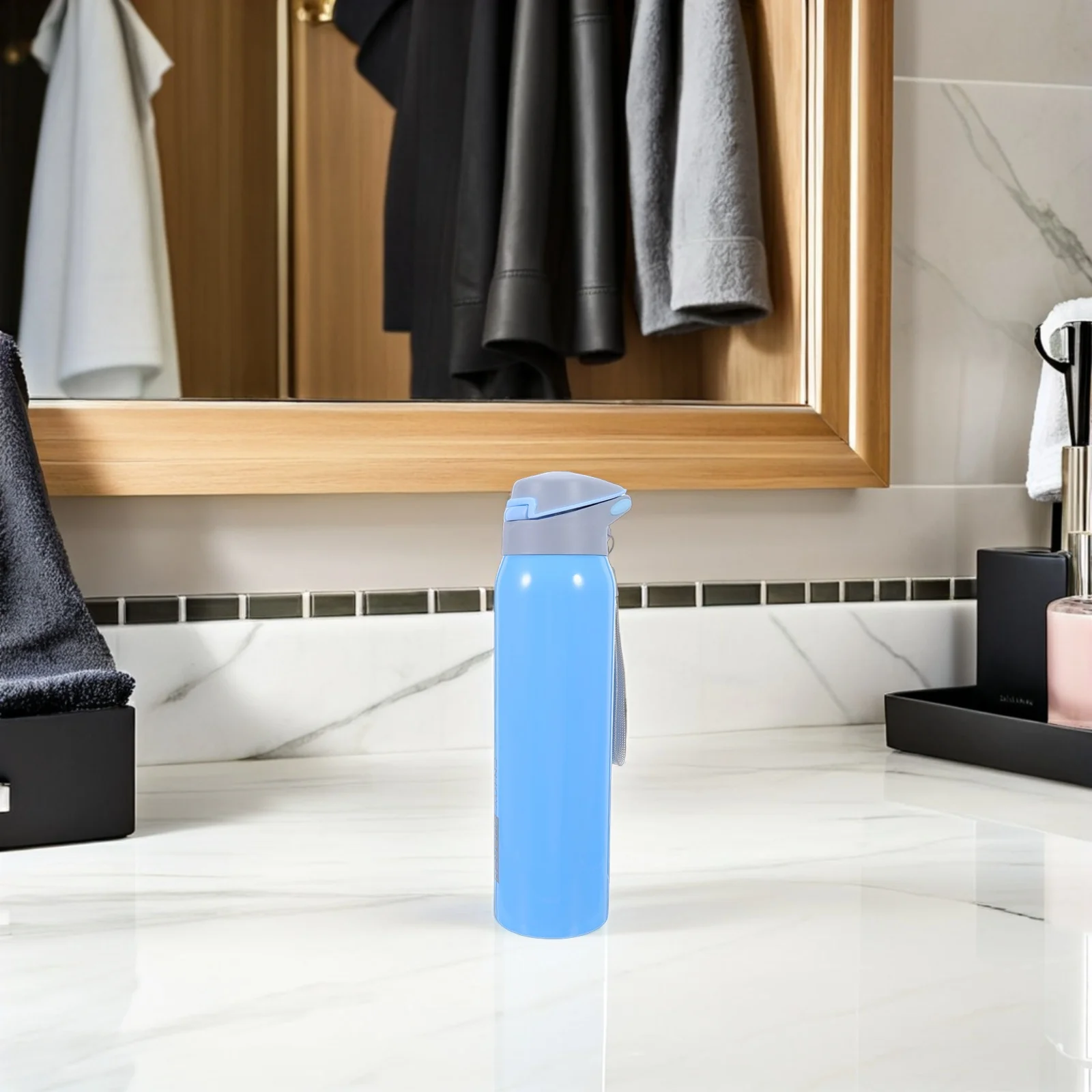 

Anti-Choking Vacuum Bottle 500Ml Stainless Steel Leakproof Insulated Slow Drinking Cup