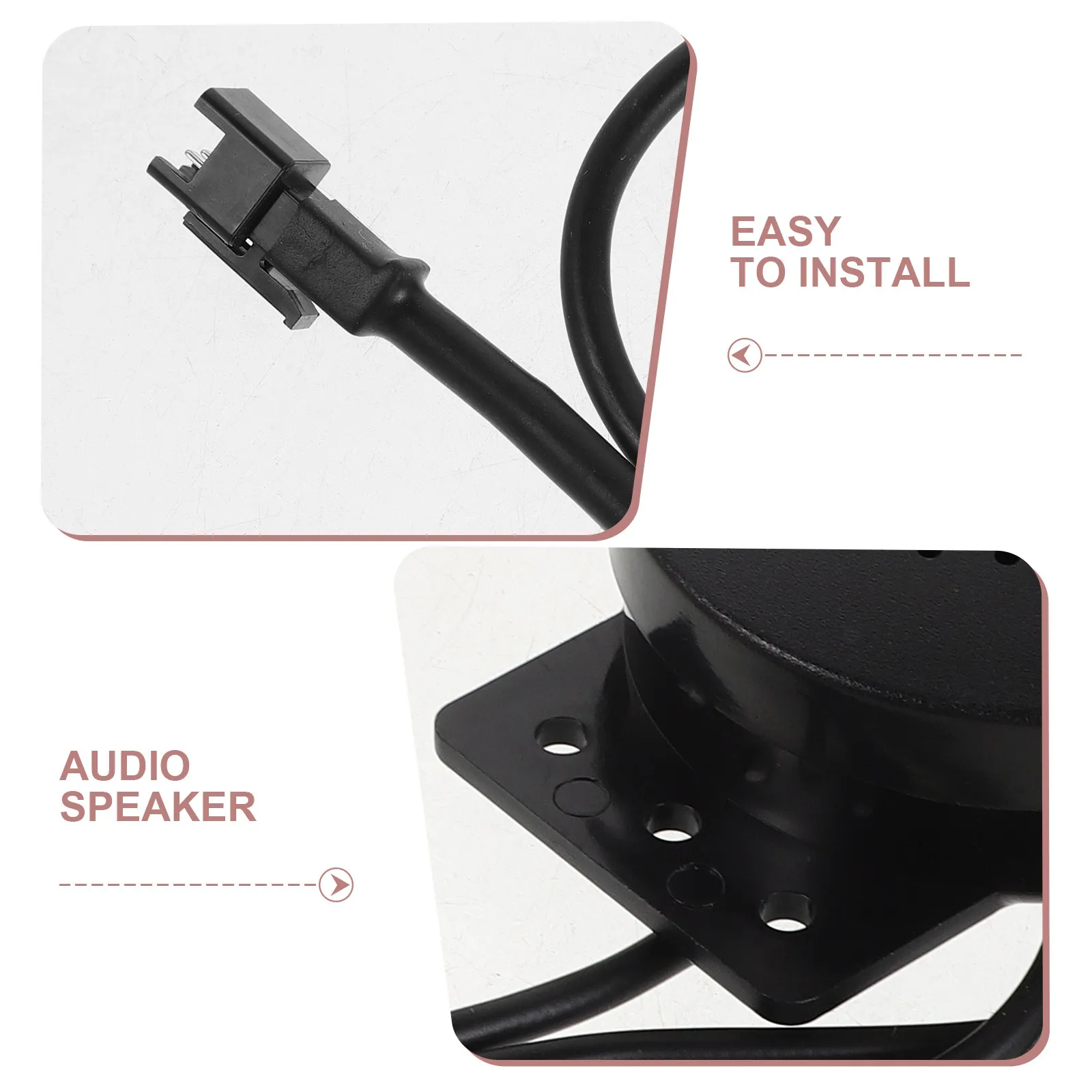 Compact Car Horn Speaker 2-Pin Audio Interface High-Fidelity Sound System Accessory for Vehicle Stereo Upgrade Automotive Horn