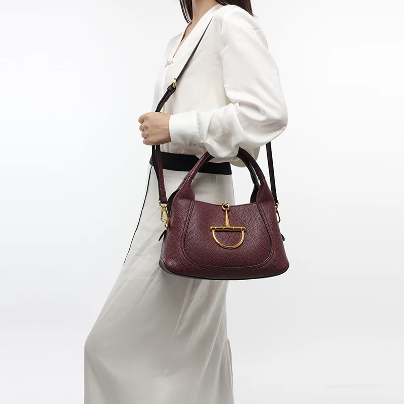 Stylish Solid Color Designer Diaper Bag Women Luxury Leather Tote Large Capacity Elegant Crossbody Handbag For Simple Chic - view 2