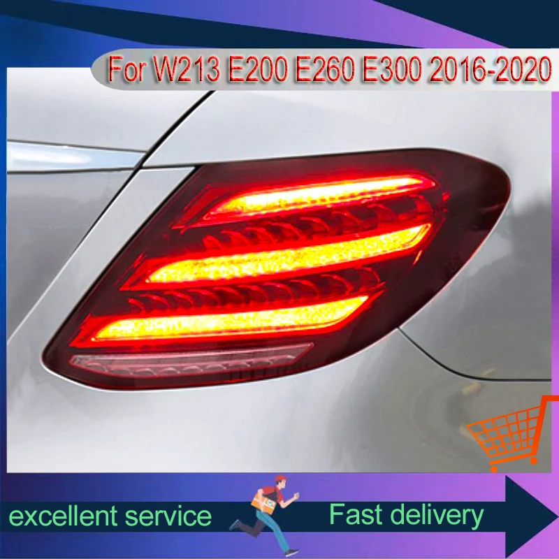 Auto Taillight For Benz W213 E200 E260 E300 2016-2020 Refit S-Class Maybach Assembly LED Dynamic Turn Signal Light Car Accessory