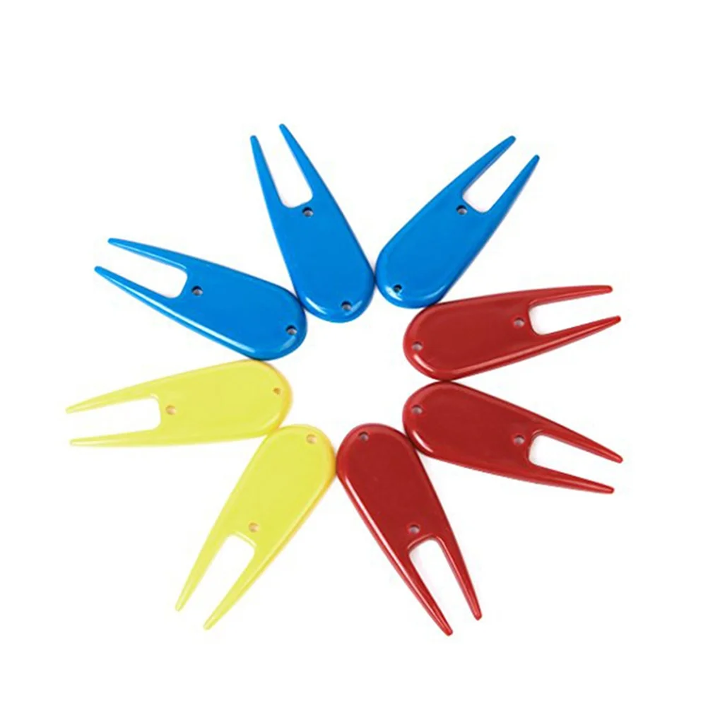 

8Pcs Plastic Golf Divot Tool Set Non Slip Comfortable Grip Ball Marker Included Repair Accessories Golfer Divot Tool
