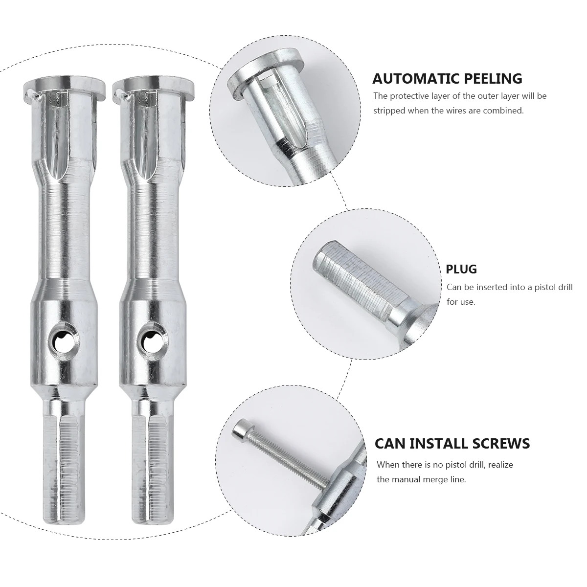 

2 pcs Wire Twisting Tool Stripper Decrustation Pliers Hardwares Accessories Power Tool Carbon Steel Plumbing Tools Home Use