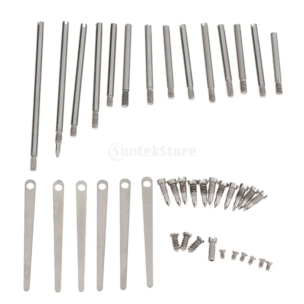 Tooyful 1 Set Clarinet Repair Tool Kit Steel Spring Leaf Key Rollers Screws Reed Needle Woodwind Parts Clarinet Maintenance Repa