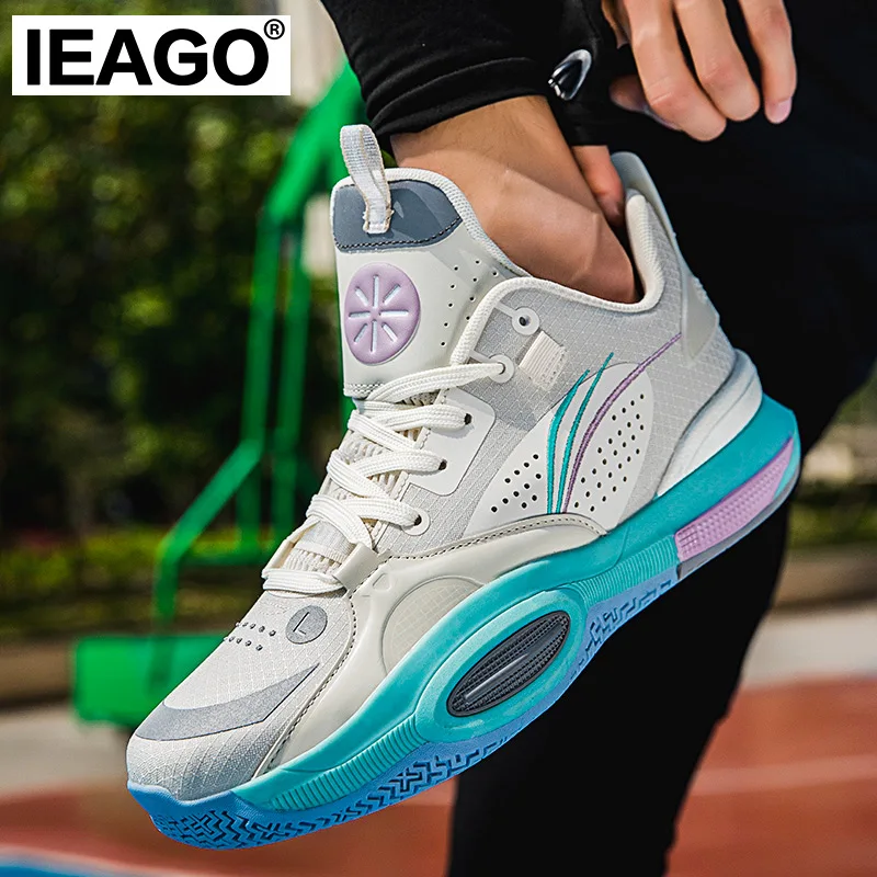 

IEAGO Original Spike Basketball Shoes For Men Boy Casual Training Running Sport Women Breathable Sneakers