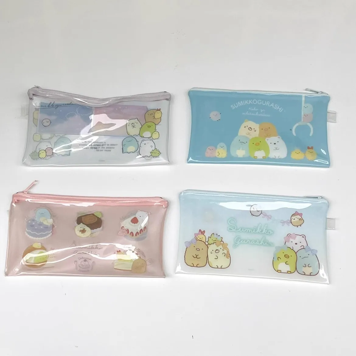 New Sumikko gurashi Girls Women Small PVC Make up Cosmetics Cases Pencil Bags For Children