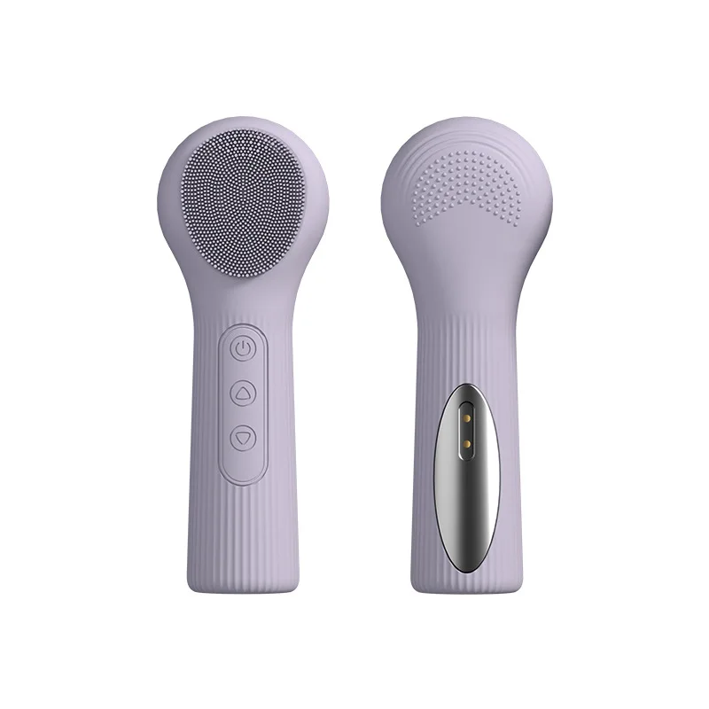 Temperature Silicone Facial Cleanser Heating Face Wash Brush Pore Cleaning Face Wash Instrument