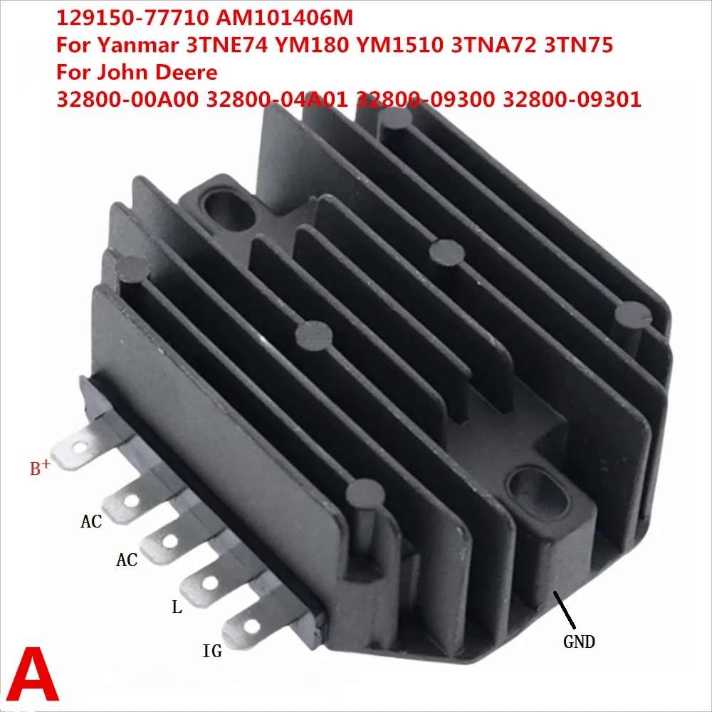 

Voltage Regulator 129150-77710 12V For John Deere Yanmar Tractor AM101406M