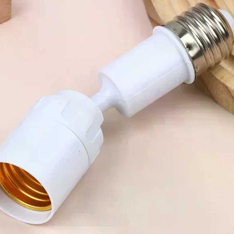Universal E27 to E27 LED Bulb Socket Extender Adapter 360° Rotatable Adjustable Light Bulb Base Fixture