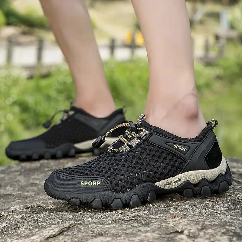 Mężczyźni oddychające sneakersy 2022 nowe modne buty dla mężczyzn wspinaczka buty górskie mężczyźni Outdoor Beach buty wędkarskie Barefoot Sneakers