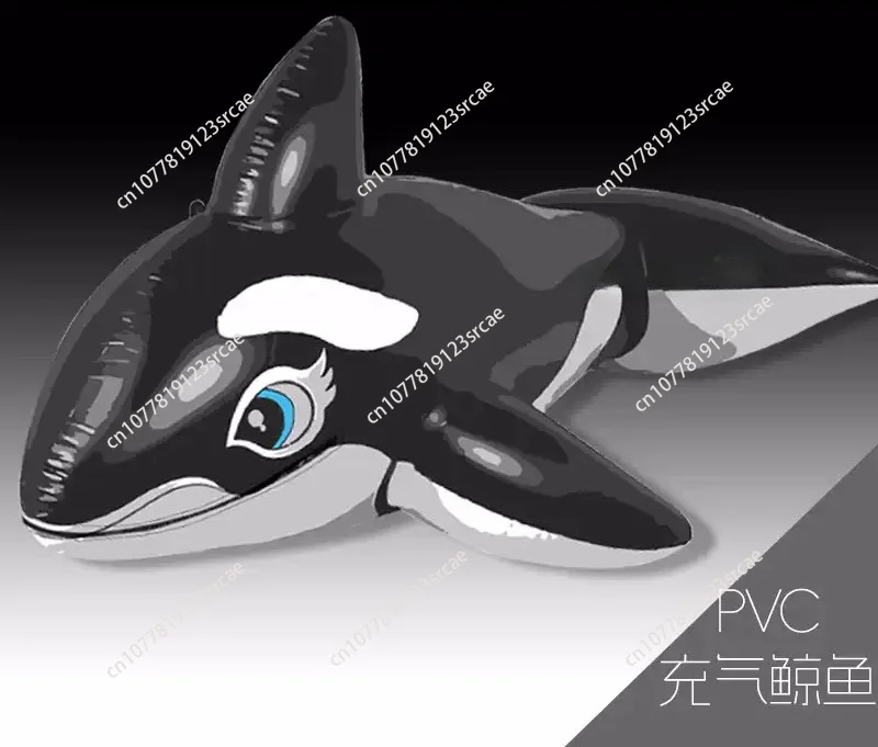 High Quality Professional Drifting Transparent Blue PVC Double Air Inflatable Whale Boat Bed