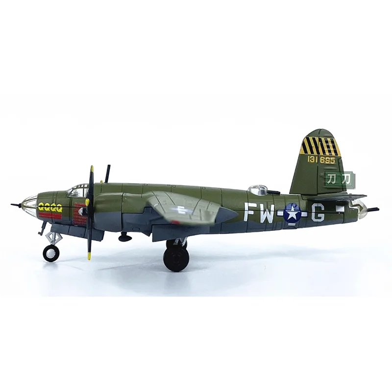 Diecast 1/144 Scale American B-26 Bomber Alloy B26 Aircraft Model Finish Simulation Static Display Collection Display Toy Gift