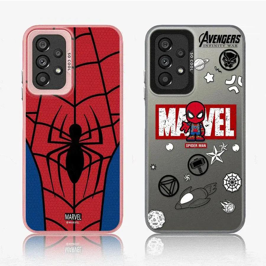 Marvel Sipider Man Phone Case for Samsung Galaxy A14 A13 A12 A23 4G A34 A33 A24 A35 A34 A32 5G Hard PC Cover