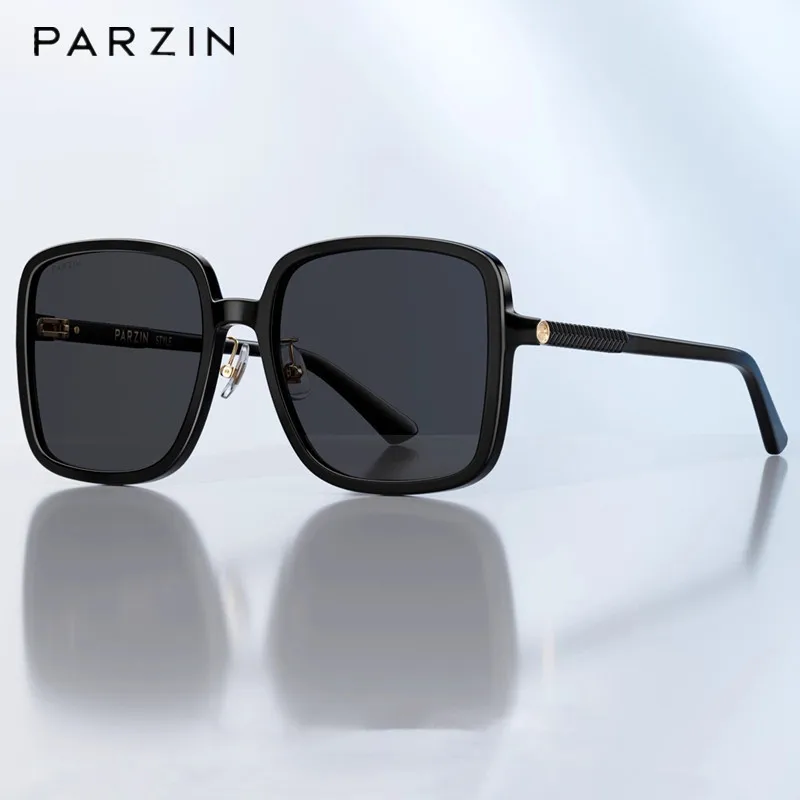 

PARZIN Sunglasses For Women Retro Fashion Large Frame Sun Glasses Ladies Shades UV Protection 91697