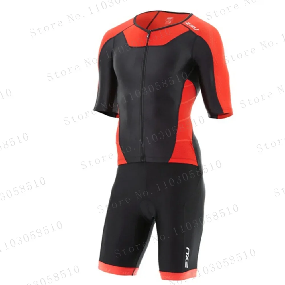 zxuful Cycling Skin Suit For Men Triathlon Professional Cycling Skinsuit High Elasticity Cycling Triathlon Jumpsuit Bike Suit