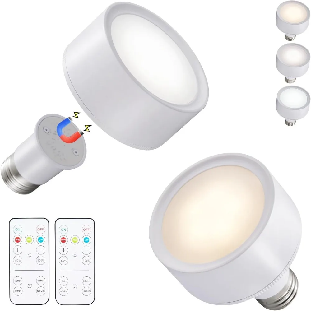 

New Dimmable LED Wall Sconces 3 Colors Plastics Mini Pat Lamp Remote Control Memory Night Lights Home