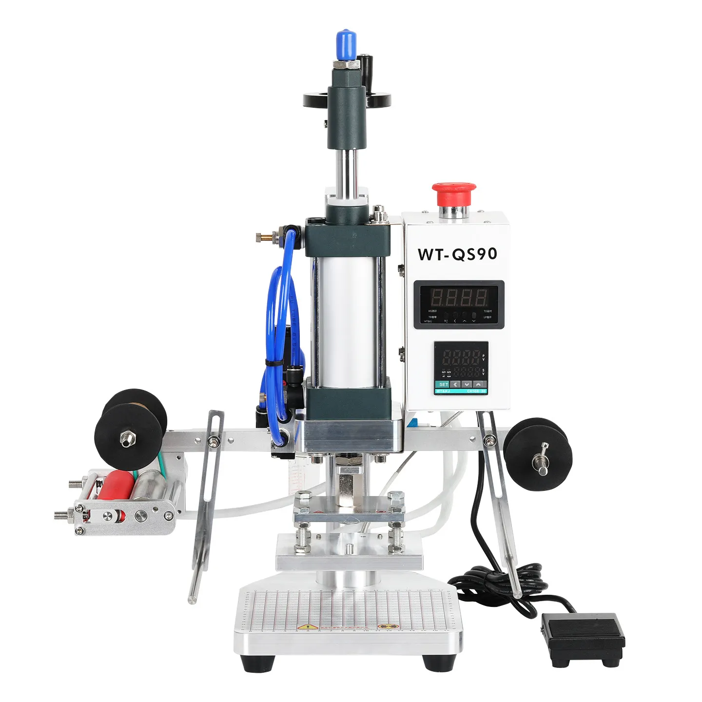 

Pneumatic hot stamping machine, leather, paper, wood, copper plate, paper label embossing leaf, plastic frame hot stamping