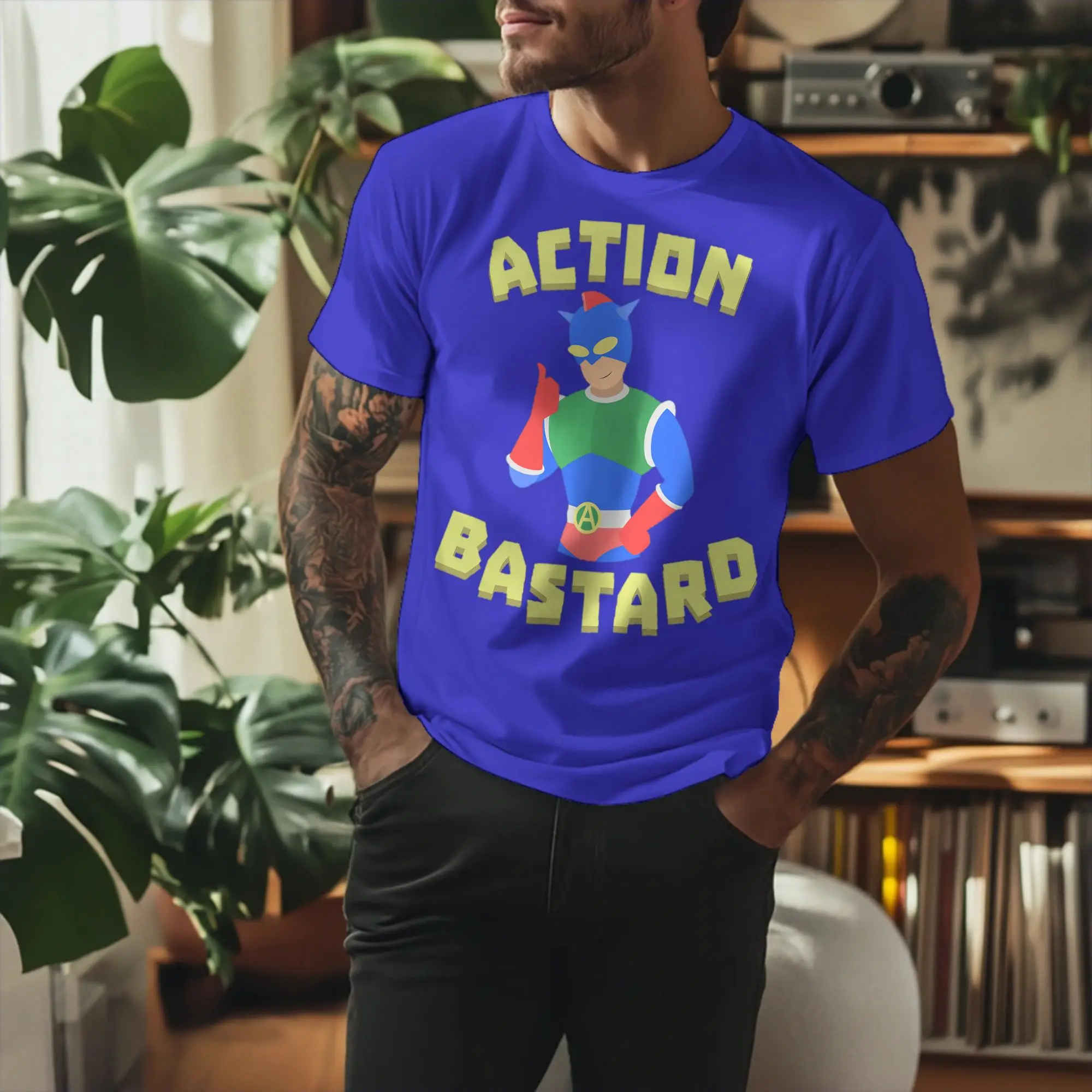 Harajuku Action Bastard  T Shirt Men Cotton Short Sleeve Crayon Shin-chan O-neck Summer TopsTops